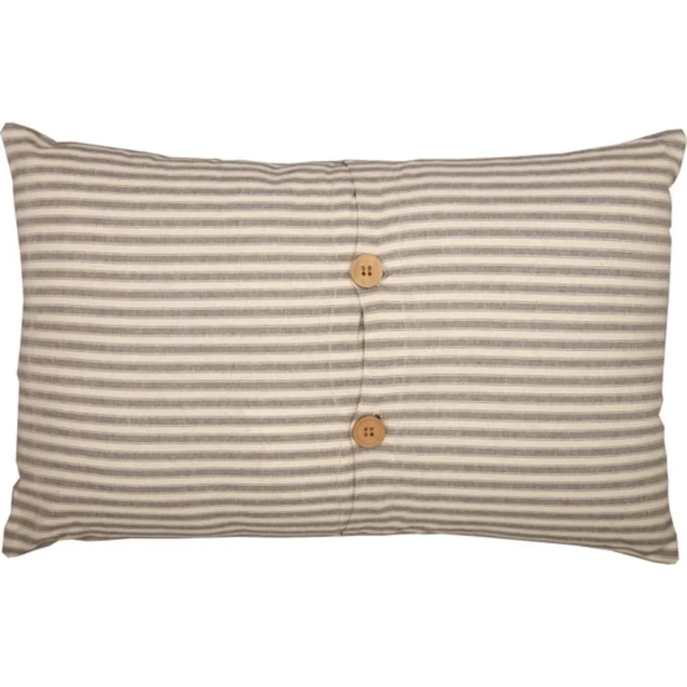 Farmhouse burlap decorative pillow - Picture 4 of 5